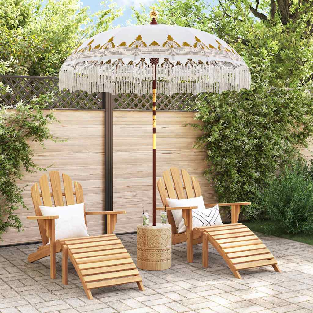 Vidaxl Ombrellone balinese crema 190 x 190 x 260 cm