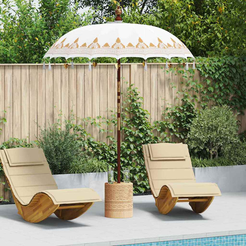 Vidaxl Sombrilla Balinesa Crema 185 x 185 x 260 cm