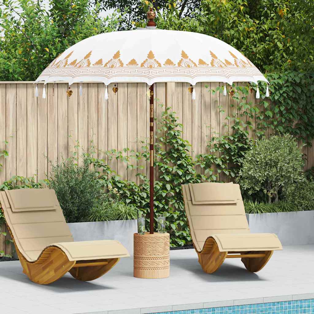 Vidaxl Ombrellone balinese crema 215 x 215 x 260 cm
