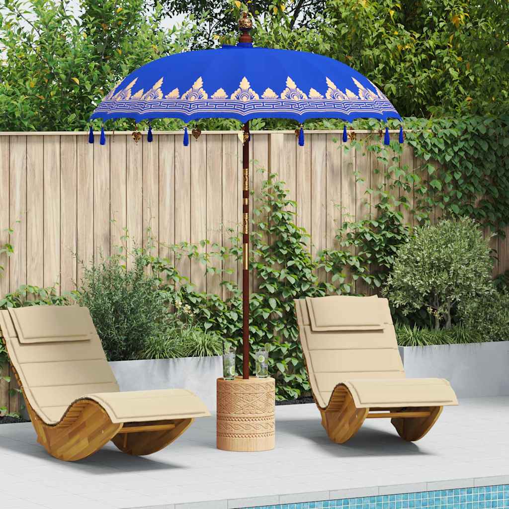 Vidaxl Sombrilla Balinesa Azul 185 x 185 x 260 cm