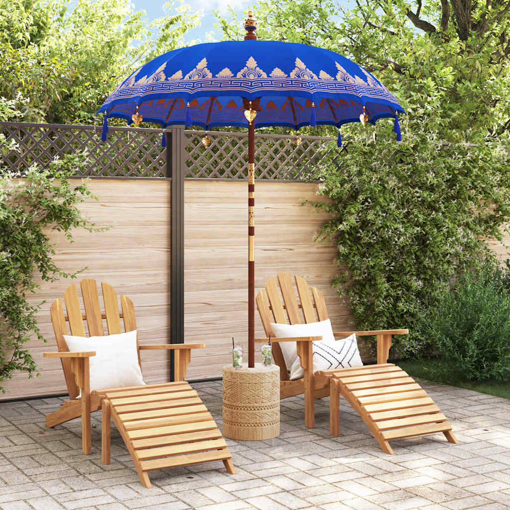 Vidaxl Sombrilla Balinesa Azul 185 x 185 x 260 cm