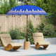 Ombrellone balinese Vidaxl blu 215 x 215 x 260 cm