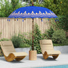 Ombrellone balinese Vidaxl blu 215 x 215 x 260 cm