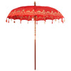Vidaxl balinese parasol rood 215 x 215 x 260 cm
