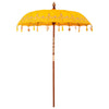 Vidaxl balinese parasol geel 185 x 185 x 260 cm