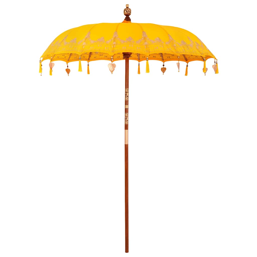 Ombrellone balinese Vidaxl giallo 185 x 185 x 260 cm