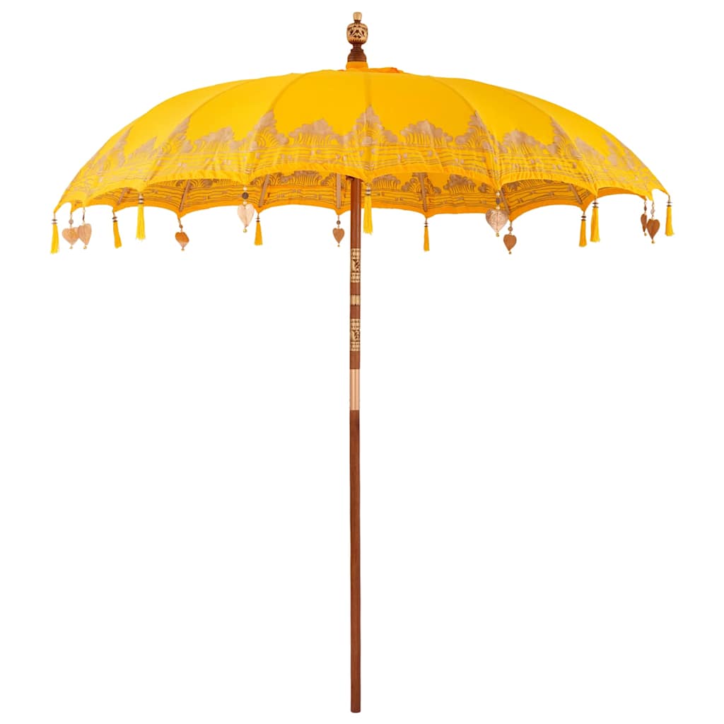 Ombrellone balinese Vidaxl giallo 215 x 215 x 260 cm