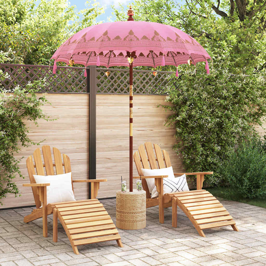 Vidaxl Sombrilla Balinesa Rosa 185 x 185 x 260 cm