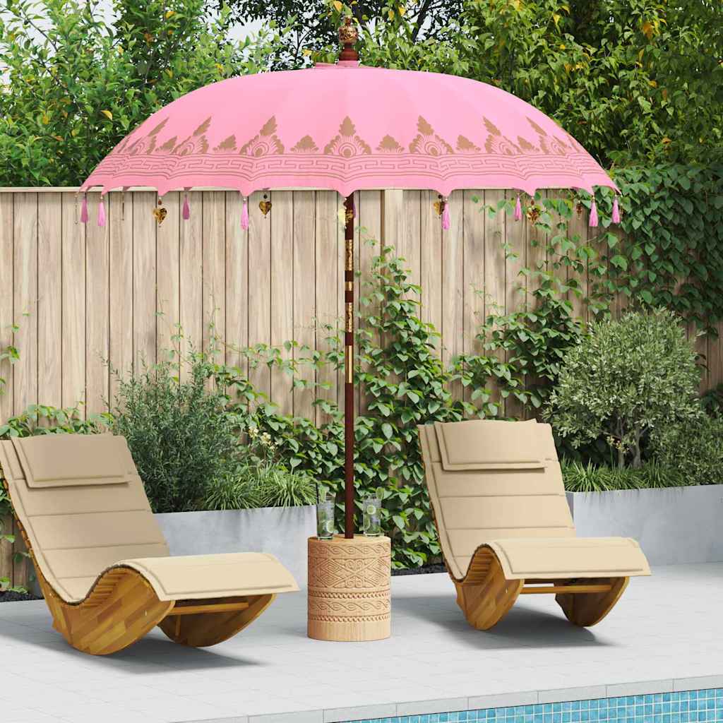 Vidaxl Sombrilla Balinesa Rosa 215 x 215 x 260 cm