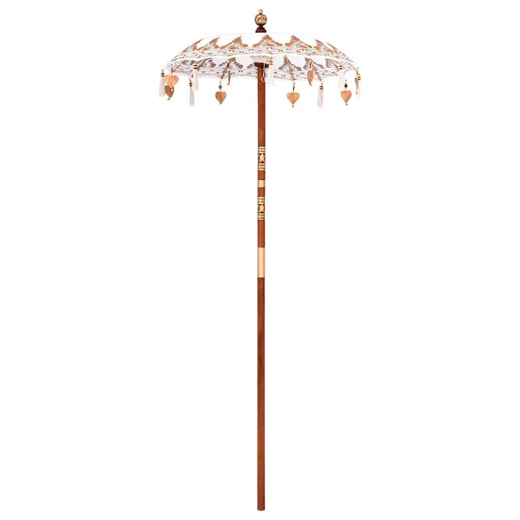 Vidaxl balinese parasol crème 125 x 125 x 260 cm