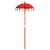 Vidaxl Sombrilla Balinesa Roja 125 x 125 x 260 cm