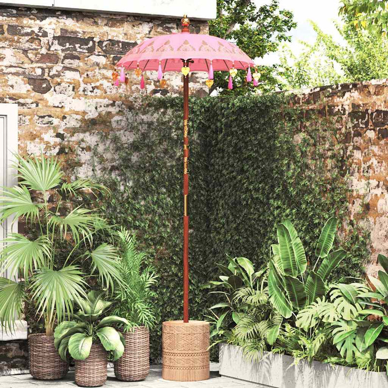 Ombrellone balinese Vidaxl rosa 125 x 125 x 260 cm