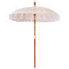 Vidaxl macramé parasol crème 190 x 190 x 260 cm