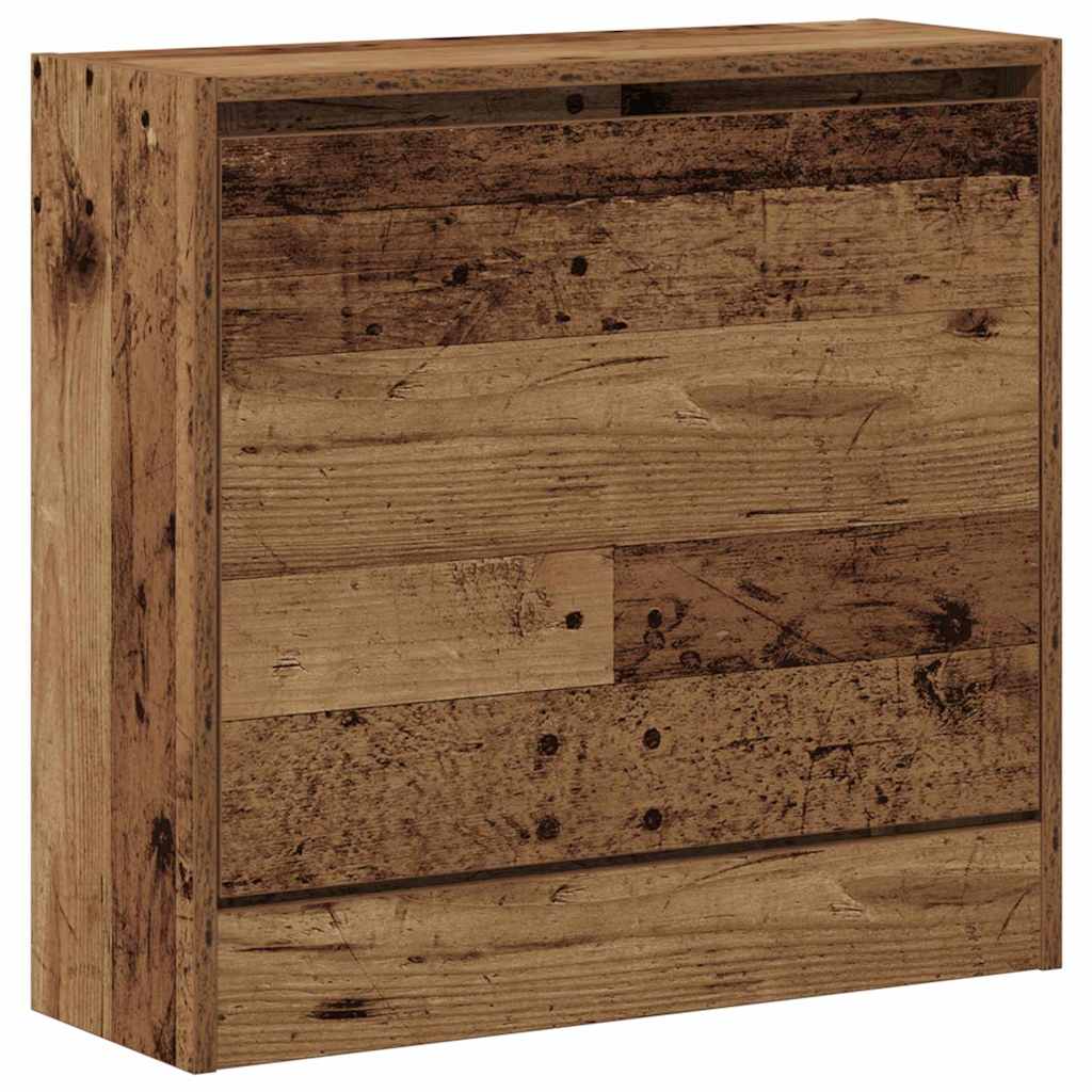 Vidaxxl zapatero con estante madera vieja 60 x 21 x 57 cm madera procesada
