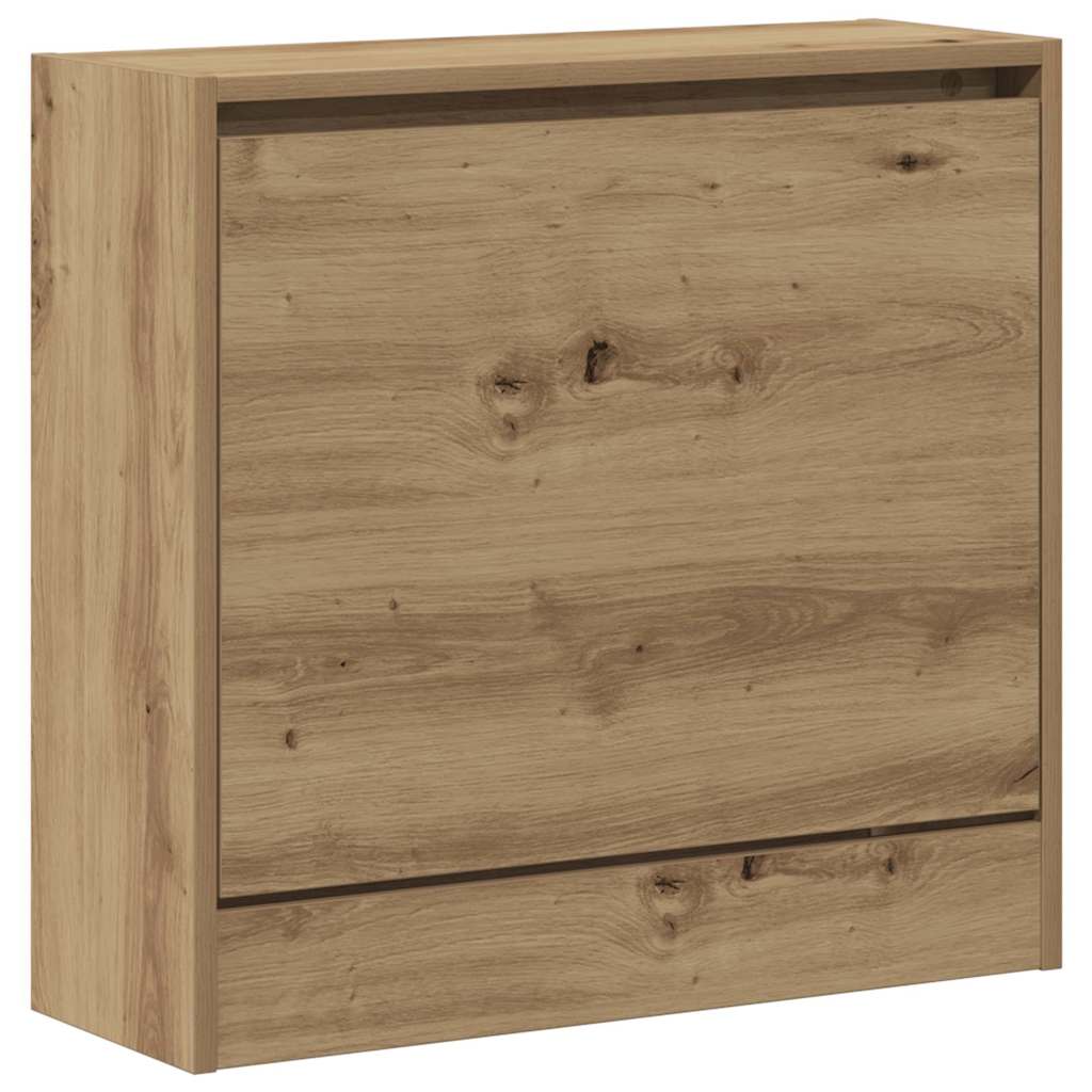 Scarpiera Vidaxx artigianale in rovere 60 x 21 x 57 cm in MDF