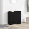 Vidaxl schoenenkast met plank zwart eiken 60 x 21 x 57 cm bewerkt hout