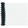 Recinzione a catena Vidaxl verde 10 x 1,2 m in acciaio