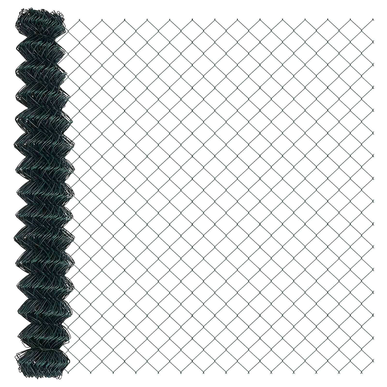 Valla de alambre vidaxl verde 10 x 1,5 m acero