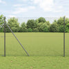 Valla de alambre vidaxl gris 10 x 1,5 m acero