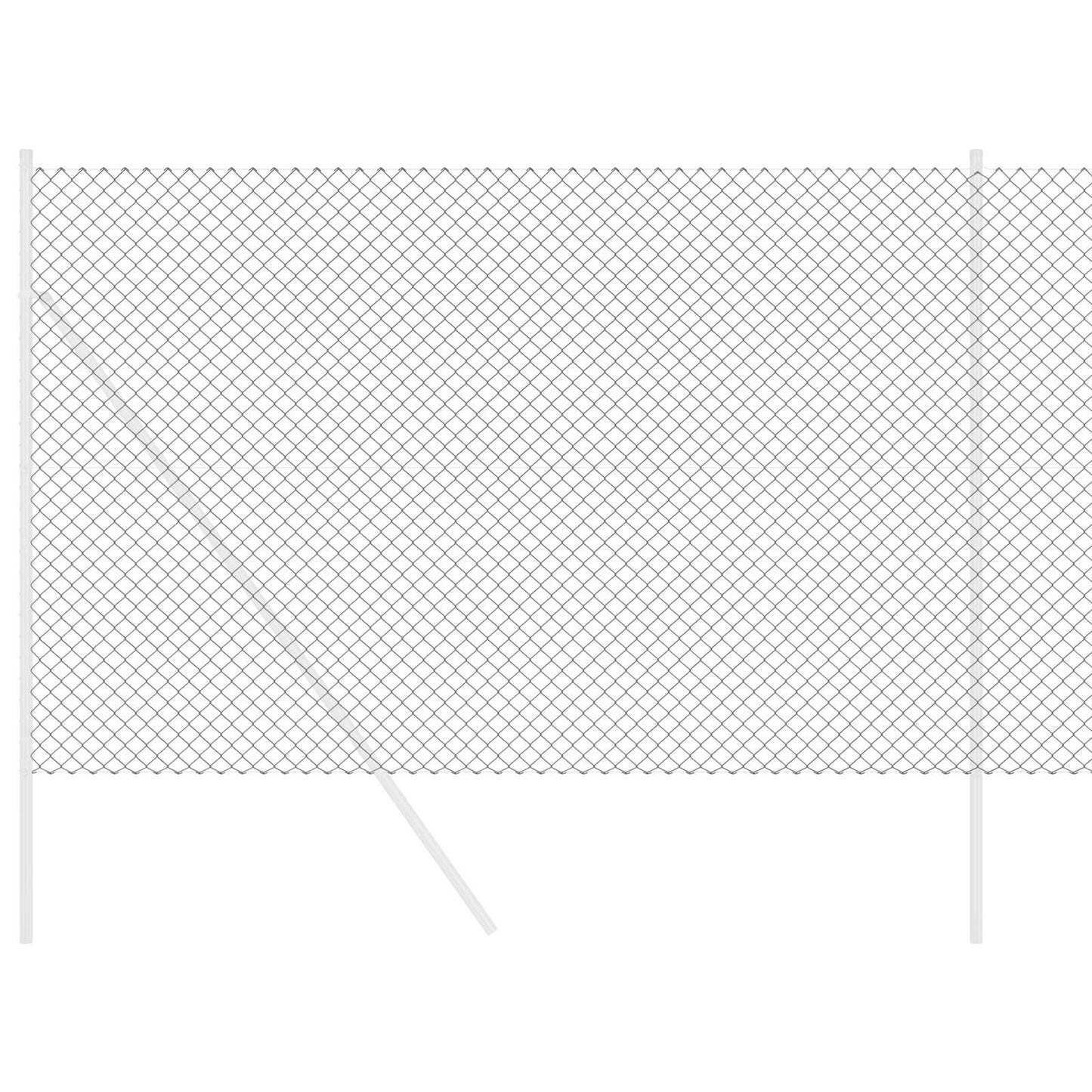 Valla de alambre vidaxl gris 10 x 1,5 m acero