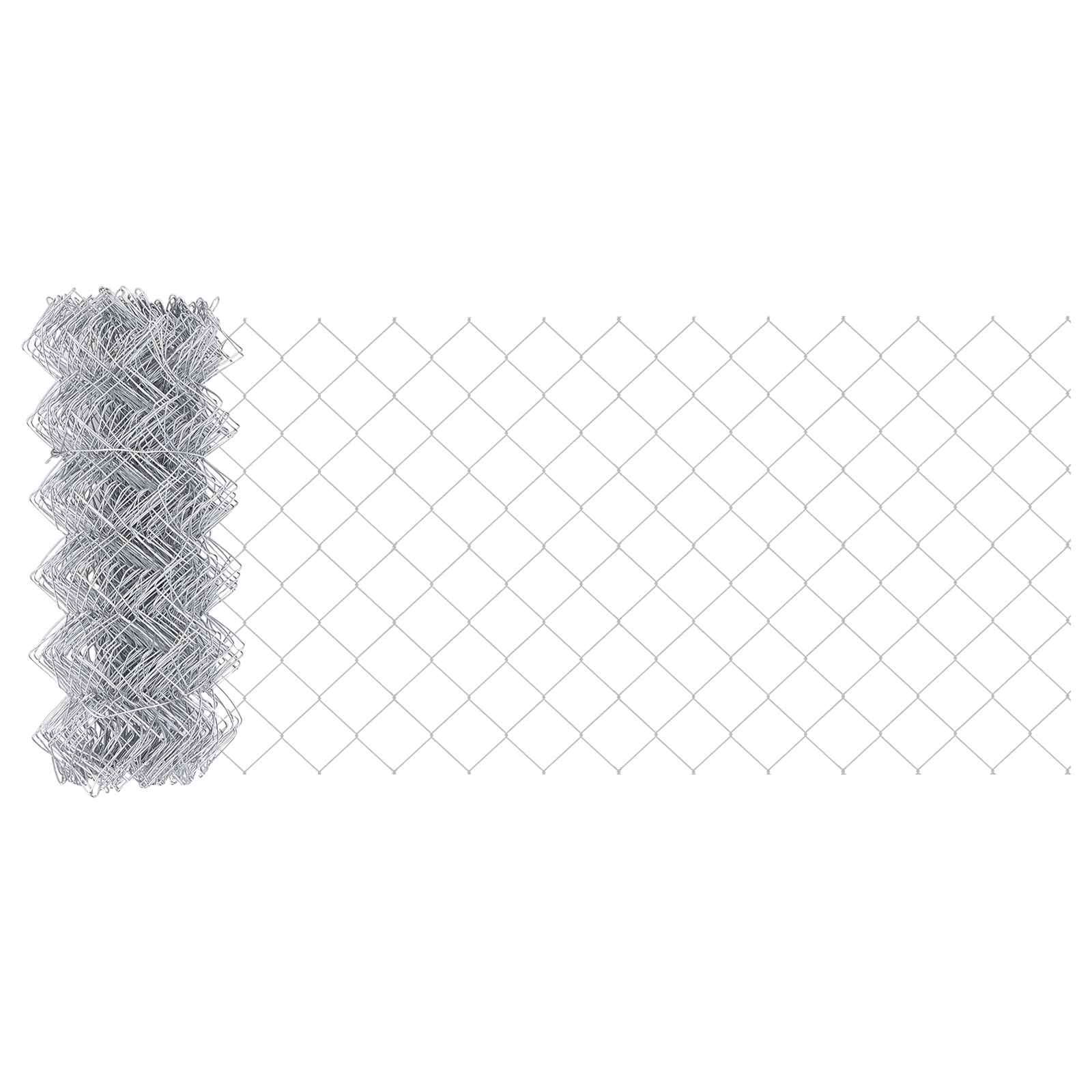 Valla de alambre vidaxl plata 10 x 0,4 m acero galvanizado