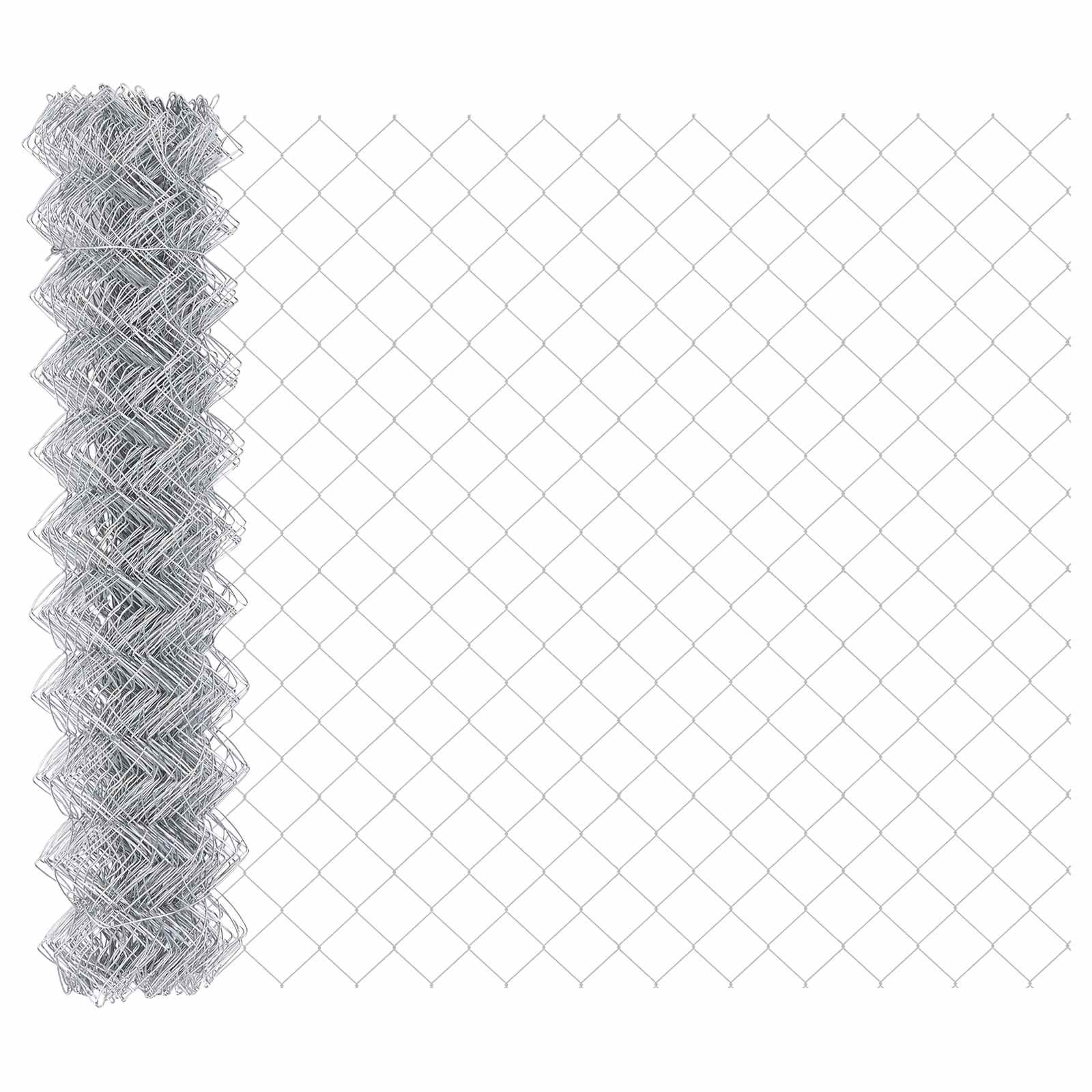 Valla de alambre vidaxl plata 10 x 1,2 m acero galvanizado