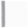 Valla de alambre vidaxl plata 10 x 1,5 m acero galvanizado
