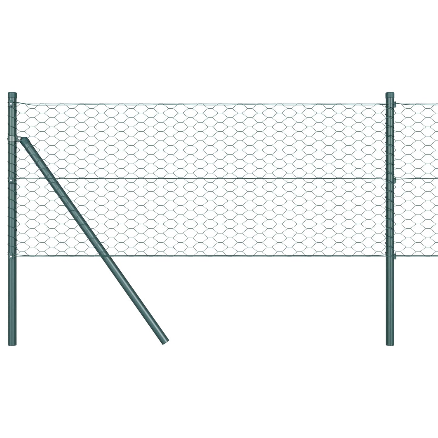 Valla hexagonal VidaXL verde 0,6 x 10 m PVC