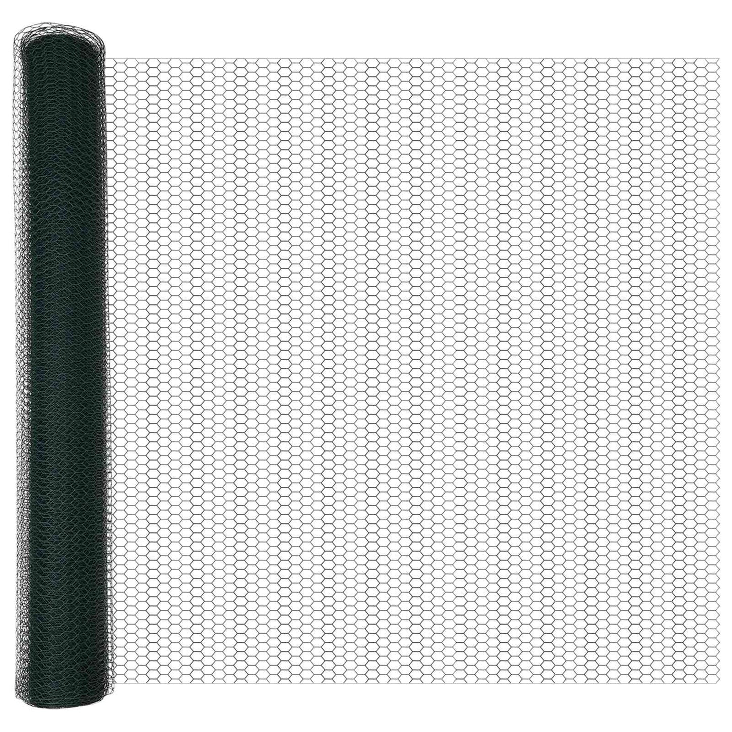 Valla hexagonal VidaXL verde 1,2 x 10 m PVC