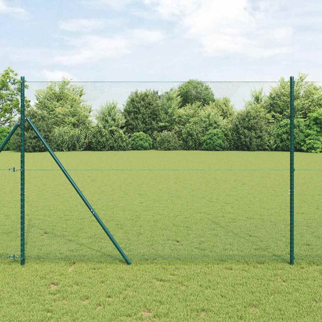 Valla hexagonal VidaXL verde 1,5 x 10 m PVC