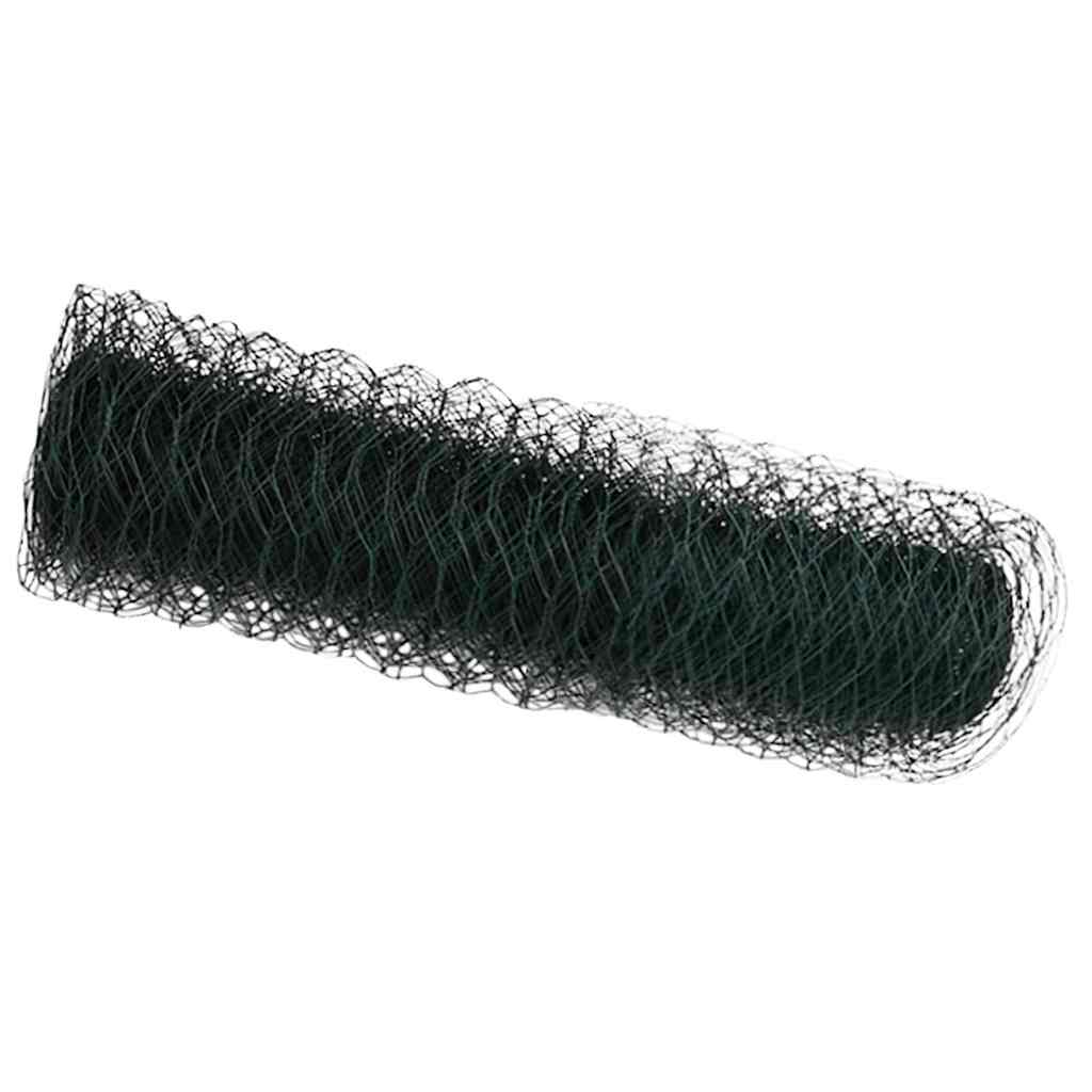 Valla hexagonal Vidaxx verde 0,5 x 50 m PVC