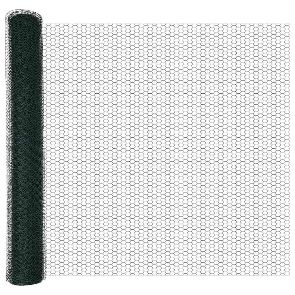 Valla hexagonal VidaXL verde 1 x 50 m PVC