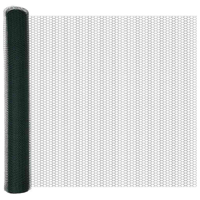 Valla hexagonal VidaXL verde 1 x 50 m PVC