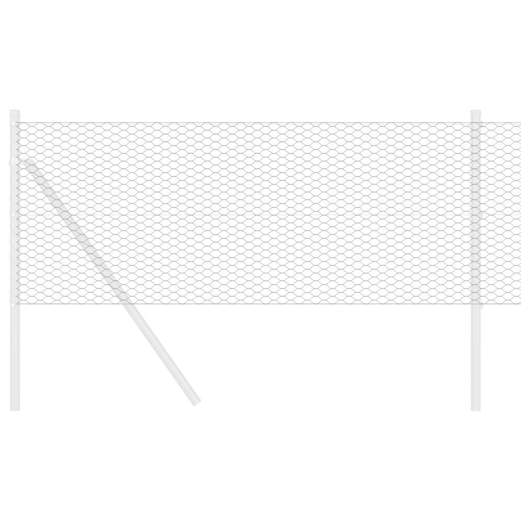 Recinzione esagonale Vidaxx grigia 0,6 x 50 m PVC