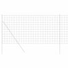 Valla hexagonal vidaxl plateada 1,4 x 10 m acero galvanizado