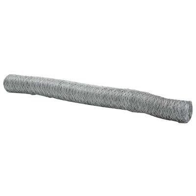 Valla hexagonal vidaxl plateada 1,4 x 10 m acero galvanizado