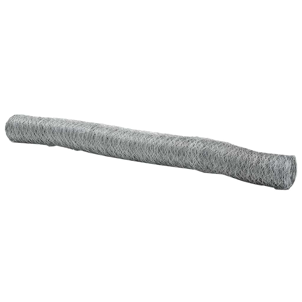 Recinzione esagonale Vidaxx argento 1,4 x 25 m in acciaio zincato