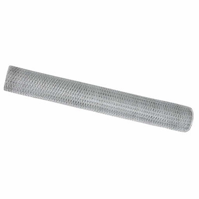 Valla hexagonal vidaxl plata 1 x 100 m acero galvanizado
