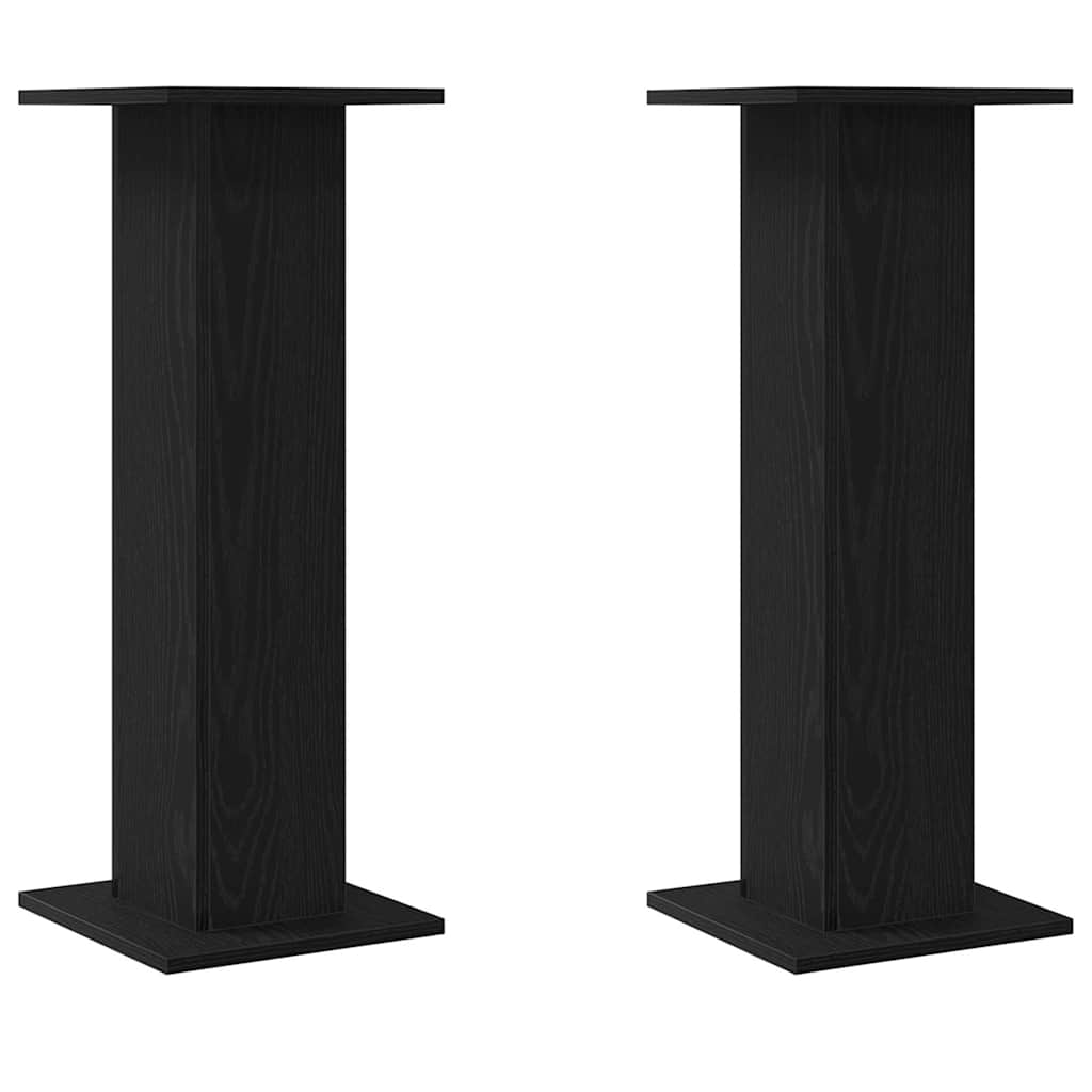 Supporto per piante Vidaxx 2 pezzi rovere nero 30 x 30 x 80 cm in legno composito