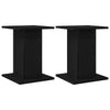 Supporto per piante Vidaxxl 2 pezzi rovere nero 30 x 30 x 40 cm in legno composito