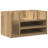 Organizer da scrivania Vidaxx rovere nero 44,5 x 24 x 25 cm rifinito in legno