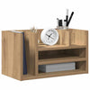 Vidaxl bureau organizer zwart eiken 44,5 x 24 x 25 cm bewerkt hout