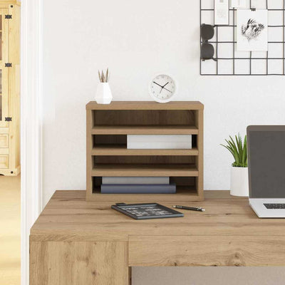 Vidaxx organizador de escritorio roble artesanal 36 x 26 x 29,5 cm madera procesada