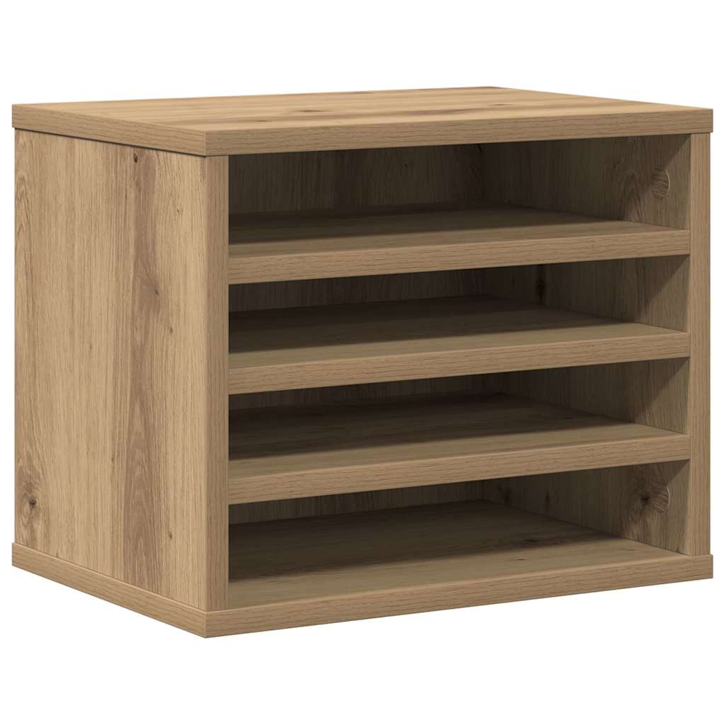 Vidaxx organizador de escritorio roble artesanal 36 x 26 x 29,5 cm madera procesada