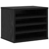 VidaXL organizer da scrivania rovere nero 36 x 26 x 29,5 cm rifinito in legno
