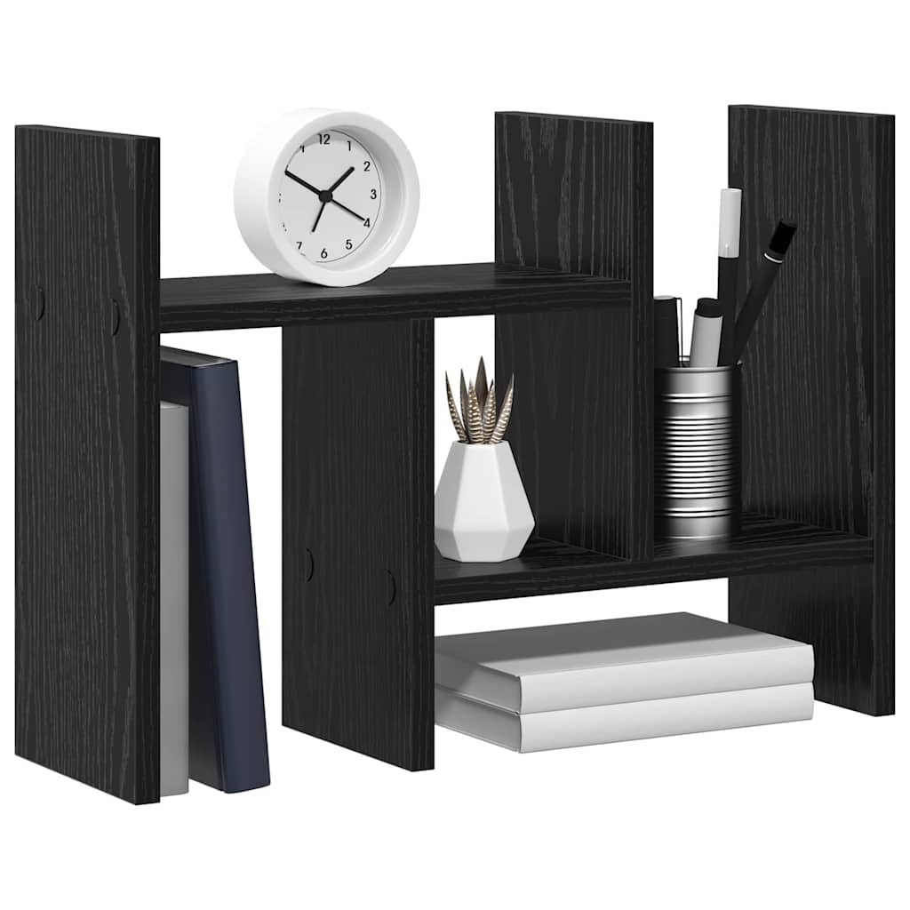Organizer da scrivania Vidaxxl rovere nero 34,5 x 15,5 x 35,5 cm derivati del legno