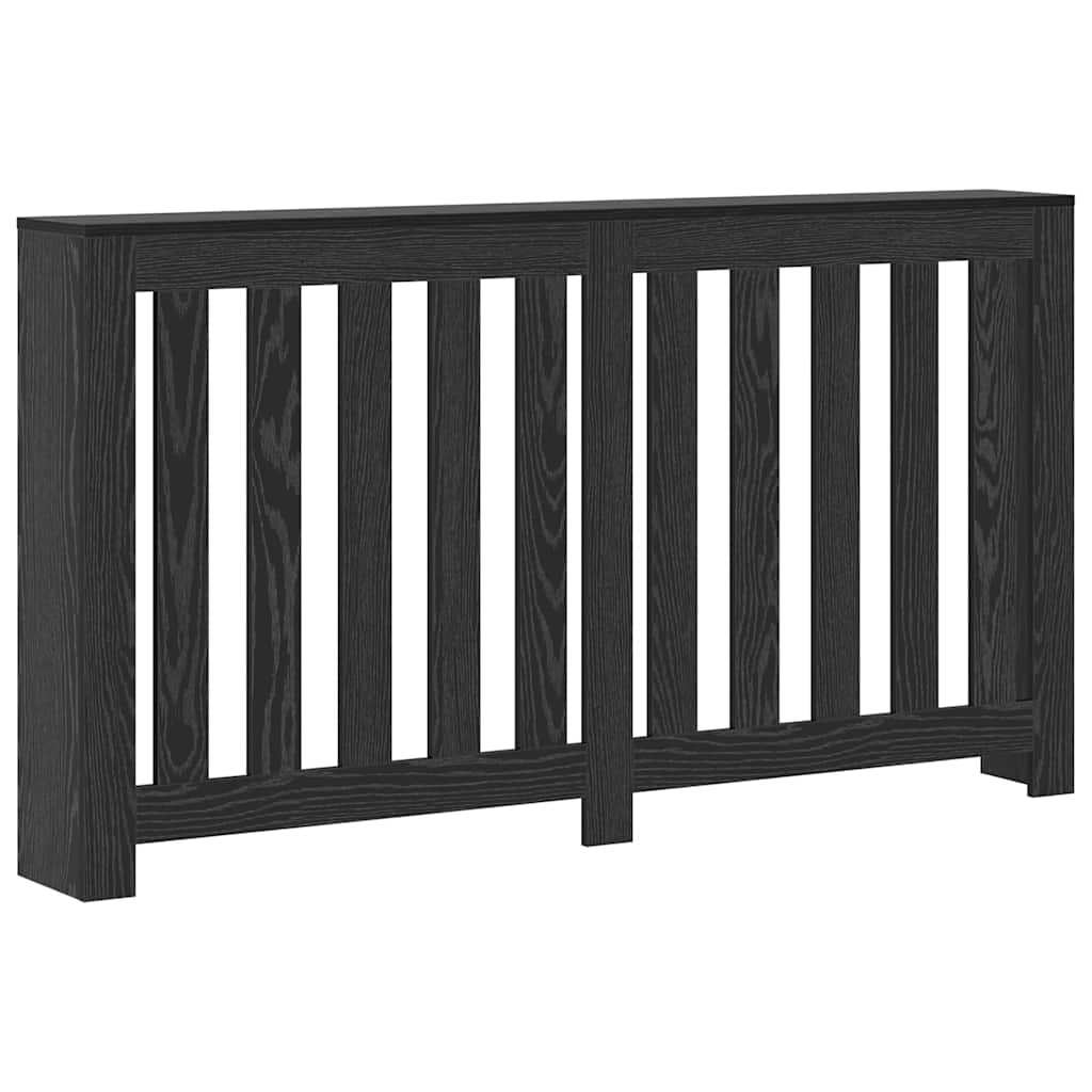 Vidaxx cubierta para radiador roble negro 149 x 20 x 82 cm madera contrachapada