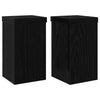 Supporto per piante Vidaxxl 2 pezzi rovere nero 10 x 10 x 18 cm in legno composito