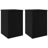 Supporto per piante VidaXL 2 pezzi rovere nero 20 x 20 x 30 cm in legno composito