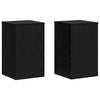 Vidaxxl soporte para plantas 2 piezas roble negro 30 x 30 x 50 cm madera contrachapada